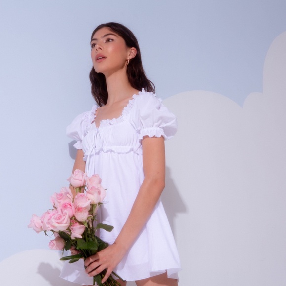 Kitteny Clothing Gatia Swiss Dot Dress - Picture 1 of 7